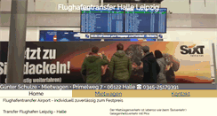 Desktop Screenshot of halle-taxi.de