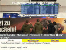 Tablet Screenshot of halle-taxi.de